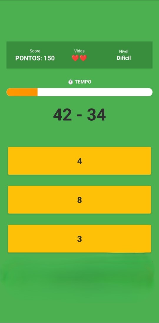 Níveis do Math Rush